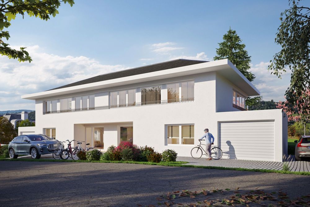 Villa contemporaine - A Chemin du Verney - Founex - Vue du projet