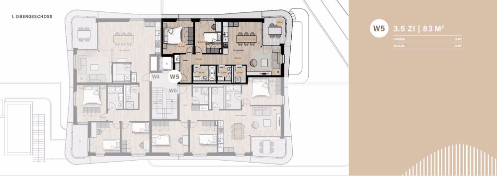 NEUBAU: Moderne 3.5-Zimmer-Wohnung W5 mit Minergie-Standard in Oberwil - Bild 4