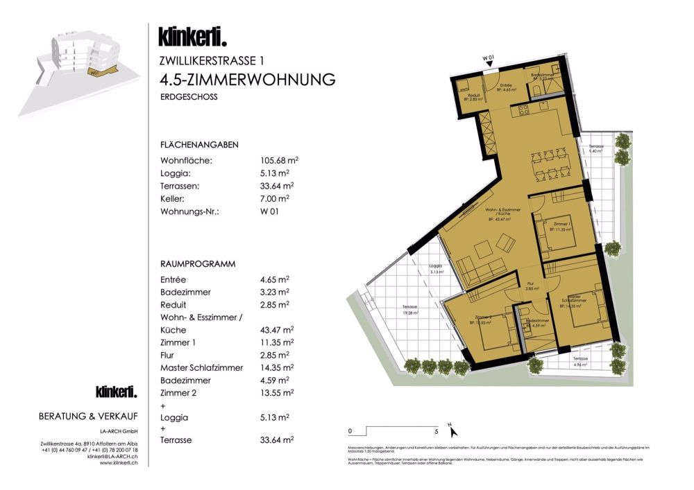 klinkerli - 4.5 Zimmer-Gartenwohnung in Affoltern am Albis - Bild 6