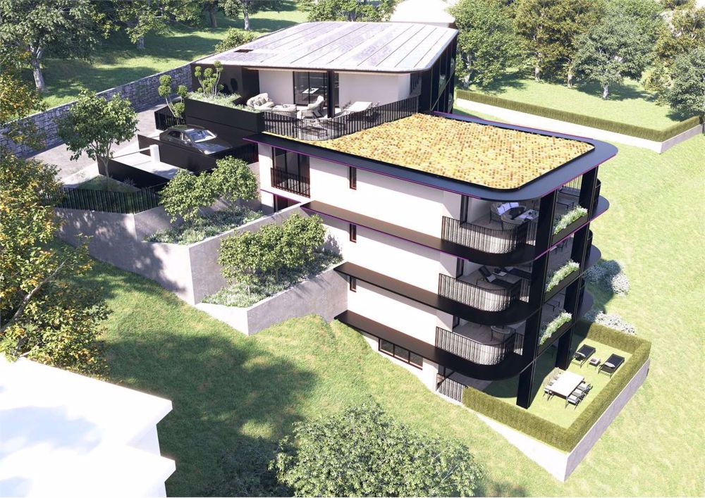 Pregassona: Super-Dachgeschoß-Wohnung 5.5 Zimmer mit Panoramaterrasse - Bild 2
