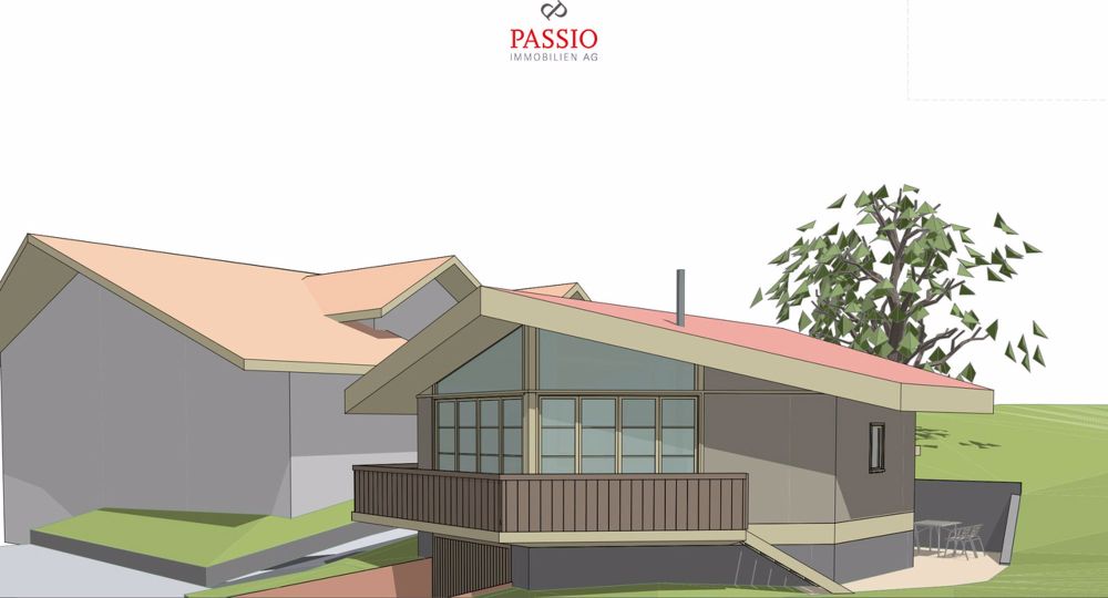 1.5-Zimmer Naturhaus mit unverbaubarer Sicht auf den Thunersee - Bild 1