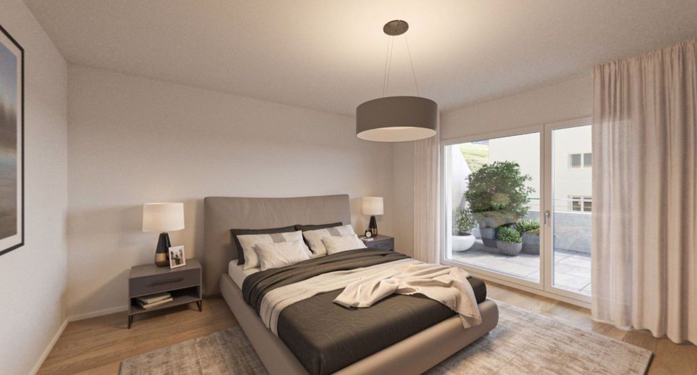 Dachterrassen-Glück: Stilvolle Attikawohnung an sonniger Lage - Schlafzimmer