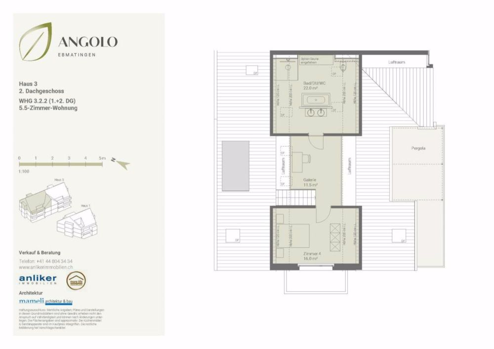Exklusive 8.5-Zimmer-Dachwohnung im ANGOLO - Bild 7