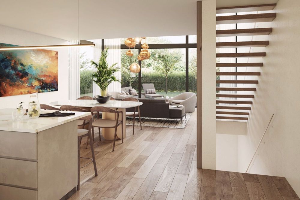 Villa de 3 chambres lumineuse idéal famille - Séjour et cuisine