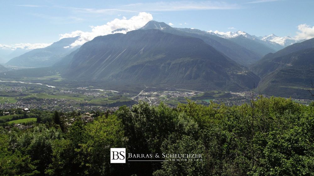 Jolie maison individuelle sur plan avec vue - Vue Sud aérienne