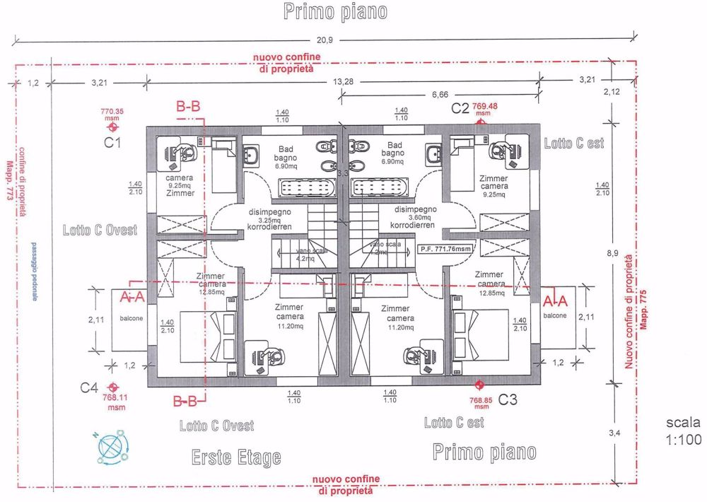 NUOVA COSTRUZIONE A FAIDO CASA BIFAMILIARE 4,5 LOCALI CON GIARDINO E VISTA MONTAGNA - Image 4