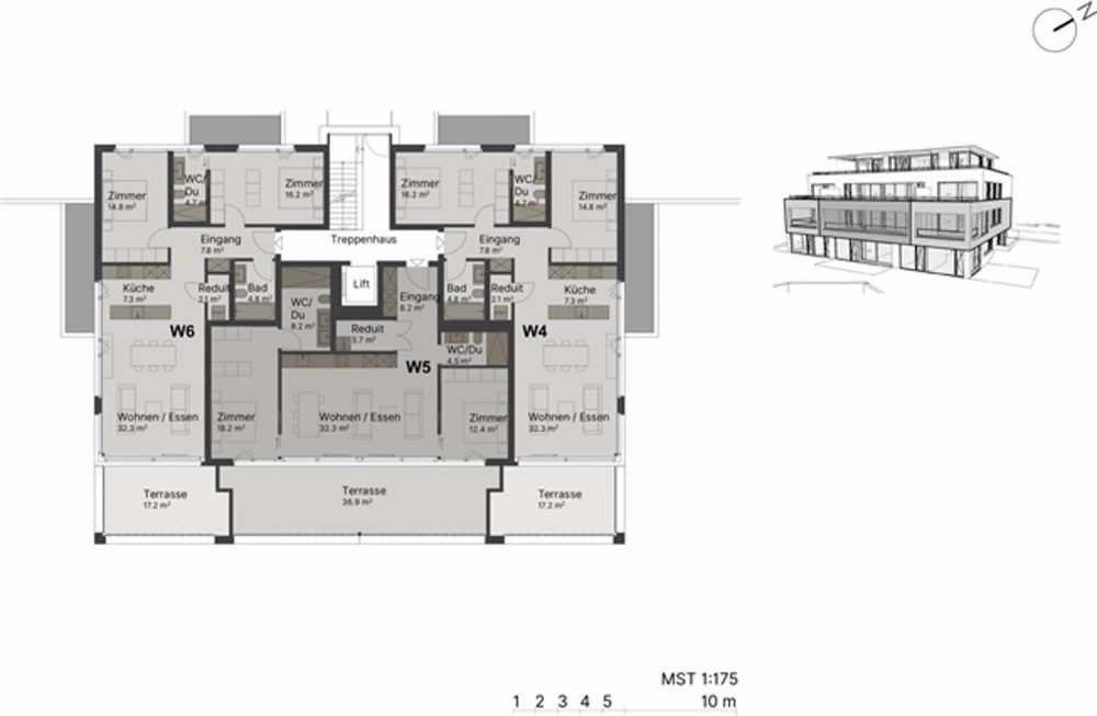 Attraktive 3.5-Zi.-Wohnung mit herrlicher Terrasse (37 m²) an Toplage - Bild 1