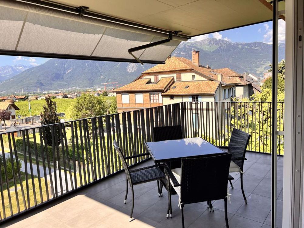Bel appartement 3,5 pces au calme, avec vue imprenable sur les vignes et les montagnes - Bild 12