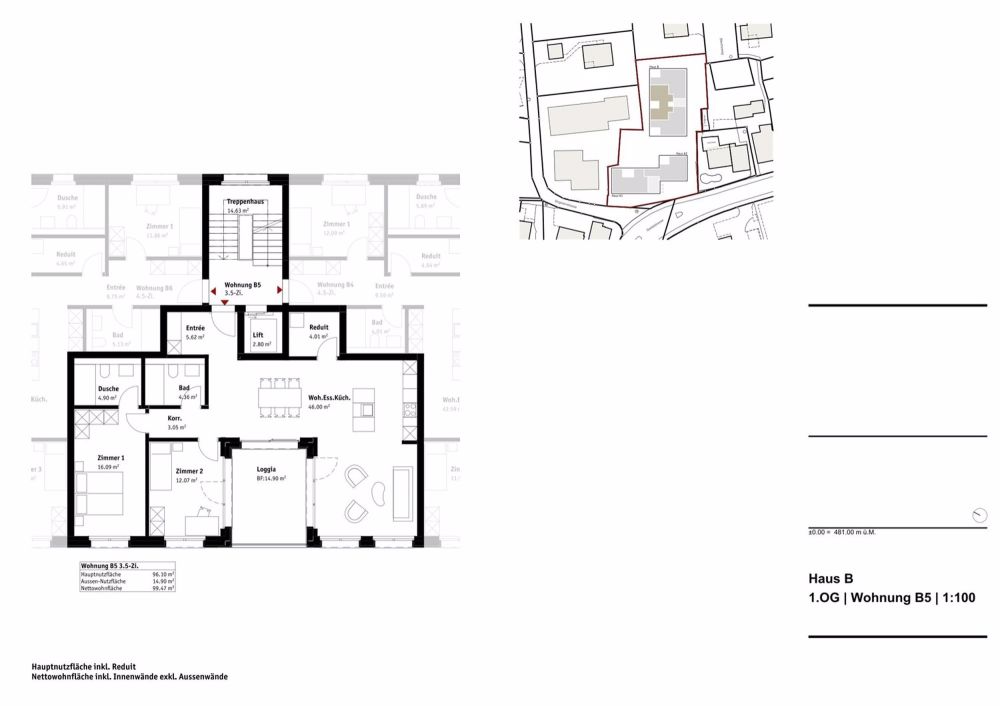 Neubauprojekt "Lindenberg" - zentrales Wohnen - LINDENBERG - Grundrisspläne B5 - Aktualisierte Pläne