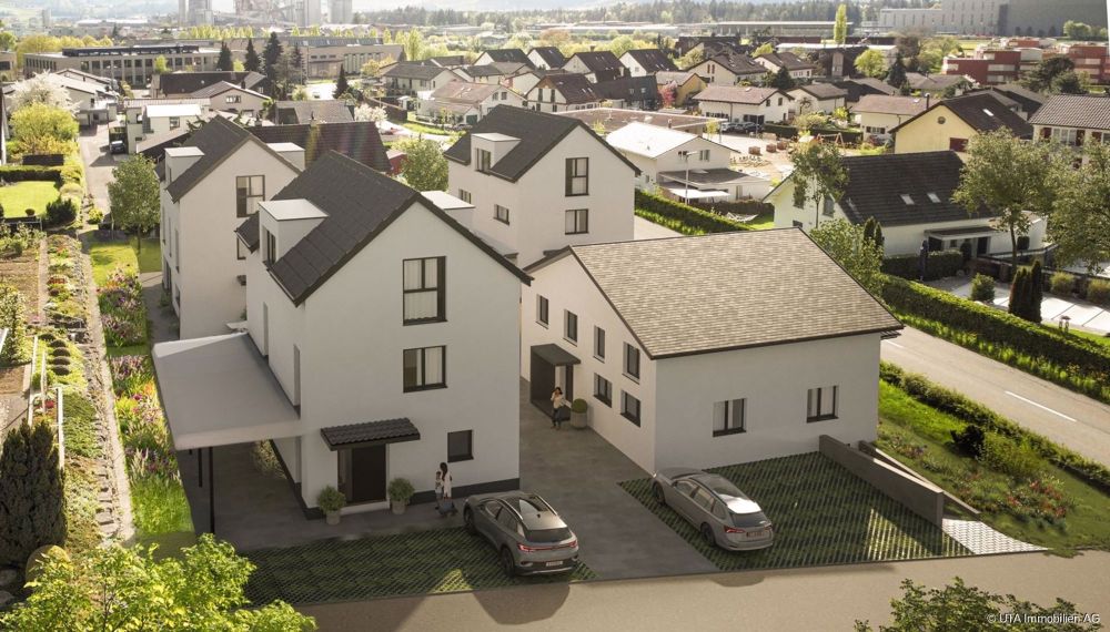 Freistehendes Einfamilienhaus, Neubau - Aussenvisu Ost
