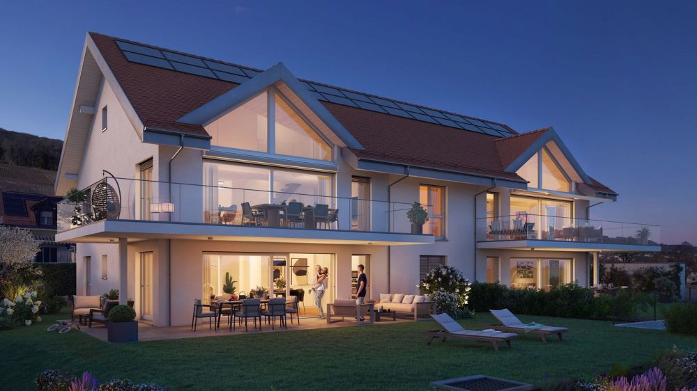 Prächtige 3,5-Zimmer-Wohnung mit Panoramablick in Luins - Bild 1