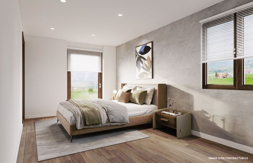 Garten von 216 m2 - Panoramablick - 3,5 Zimmer im Bau - Bild 5