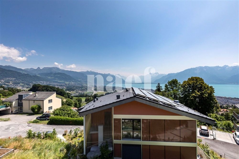 Neue 4,5-Zimmer-Penthouse-Wohnung mit Zwischengeschoss und spektakulärem Seeblick zum Verkauf in Jongny - Los D2 - Bild 2