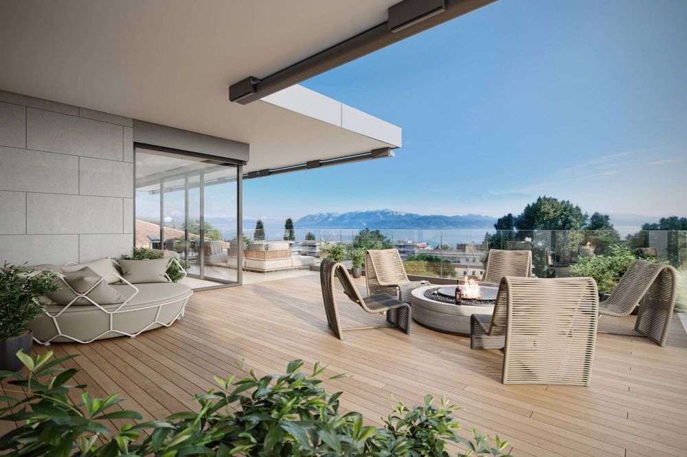 Die Uferpromenade des Genfersees - Leben Sie das Außergewöhnliche in Pully | Lot 9 - Terrasse