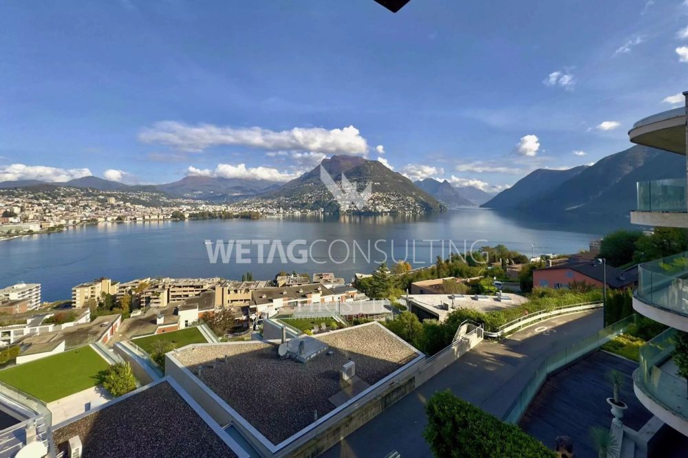 Moderne Neubauwohnung mit Terrasse und atemberaubendem Blick auf den See zum Verkauf in Lugano-Paradiso - Bild 2