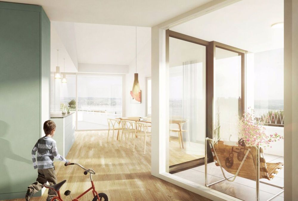 GROSSEN IMMOBILIEN - Exklusive 4.5-Zimmer Maisonettewohnung mit Weitsicht in Lugnorre - Bild 2