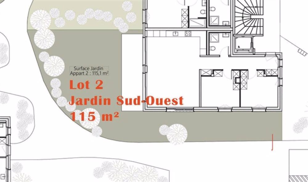 Off-Plan-Verkauf - Los 2 - In Rueyres, 3,5-Zimmer-Wohnung nach Südwesten mit Eckgarten, 1 km von Bercher und Bahnhof entfernt - Bild 4
