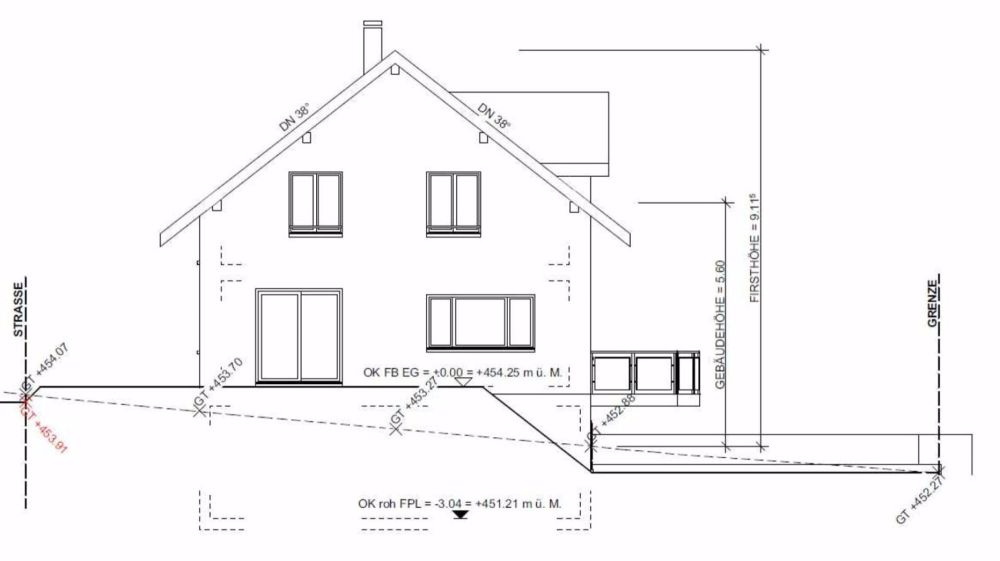 Zu verkaufen bei 8556 Wigoltingen, neues freistehendes 6½ Zi.-EFH am Südhang, an ruhiger, sonniger Lage/ Massivbau ! - Bild 12