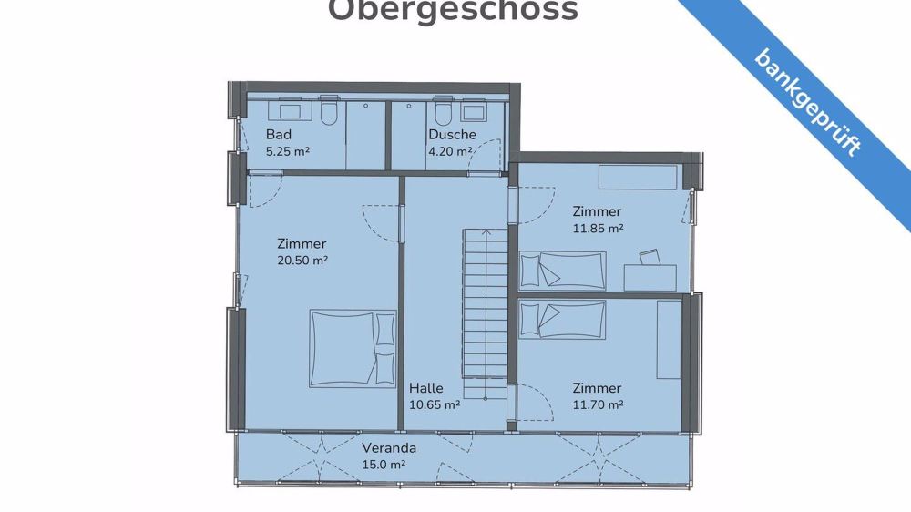 RESERVIERT: AgentSelly - Charmante Wohnung mit Hausgefühl & Garten - Grundriss Obergeschoss