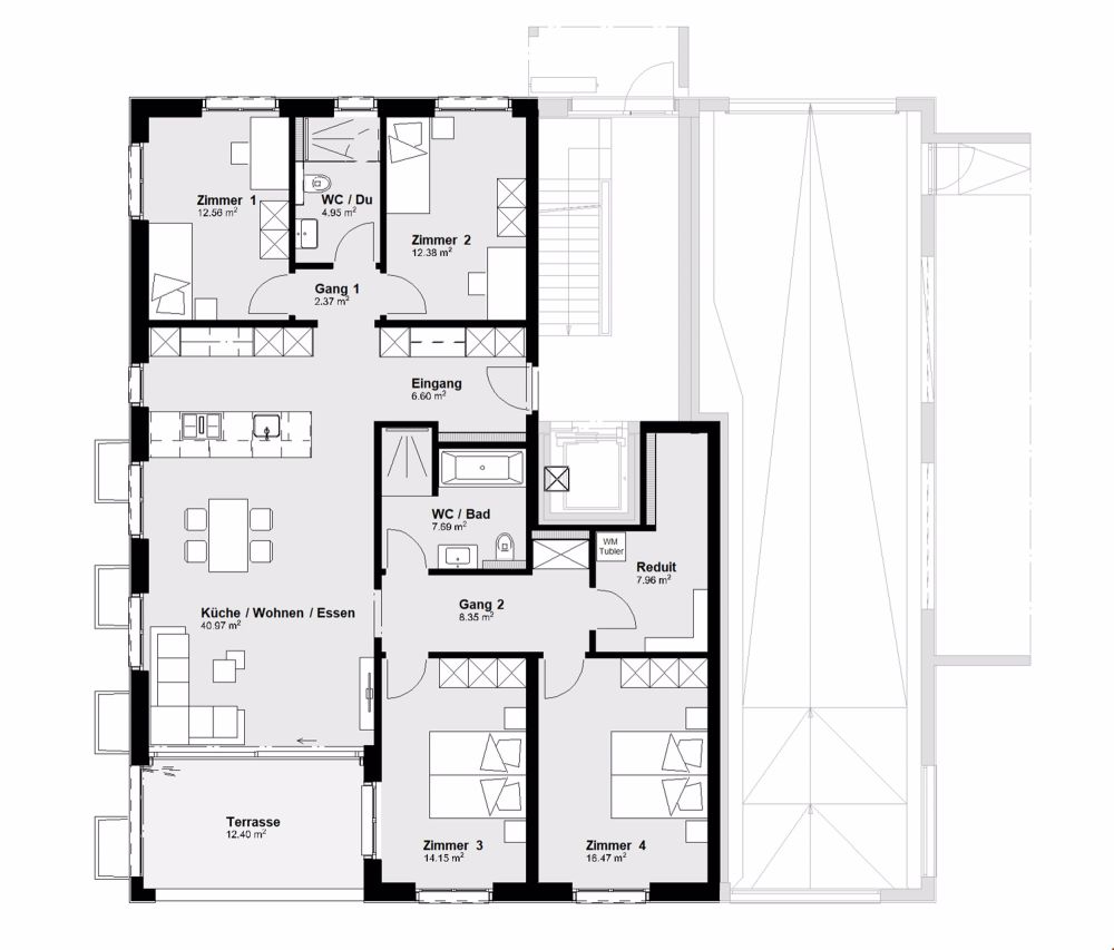 Moderne 5.5-Zimmer-Wohnung im Erdgeschoss in Herzogenbuchsee - Bild 4