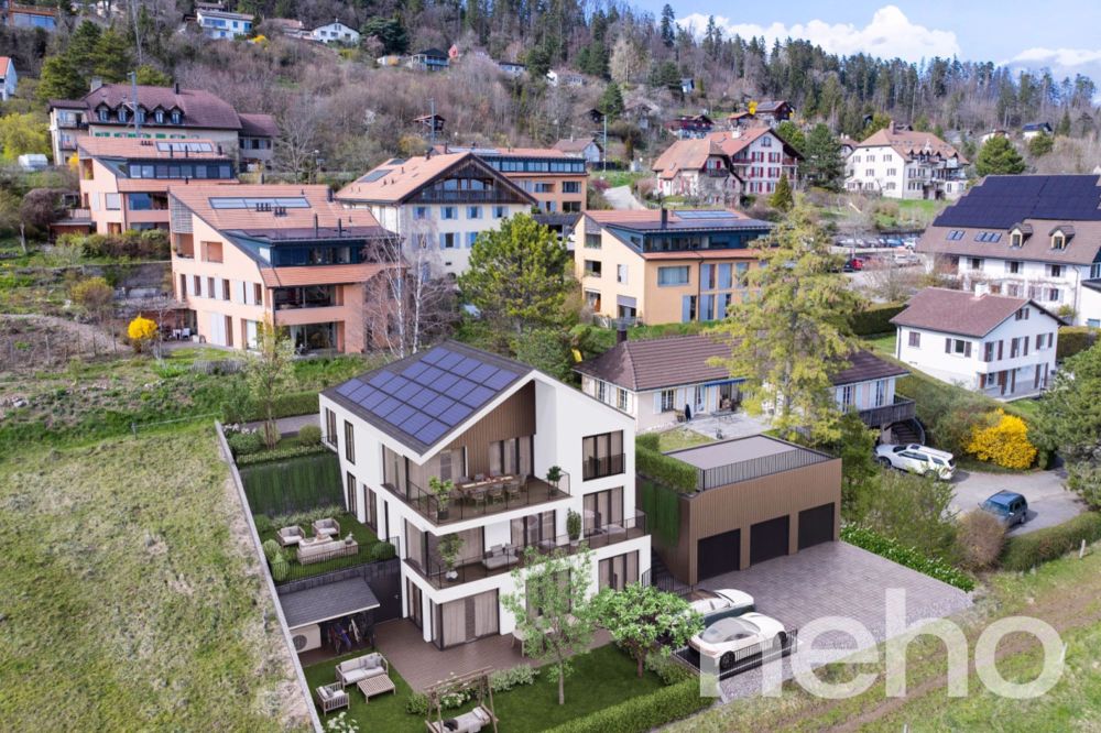 Appartement avec vue 180° sur le lac, terrasse et jardin privé ! - Bild 1