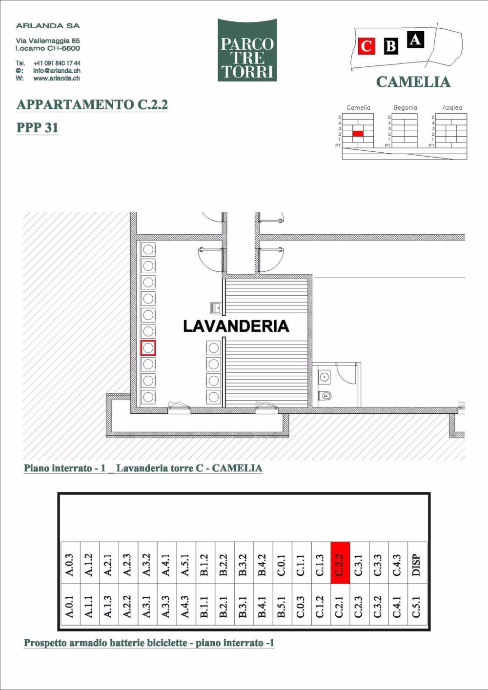 Tranquillo appartamento 2.5 locali C.2.2 n° 31 - Bild 7