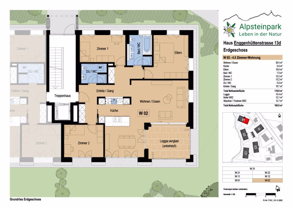 moderne 4.5 Zimmer-Wohnung mit herrlicher Aussicht - Bild 5