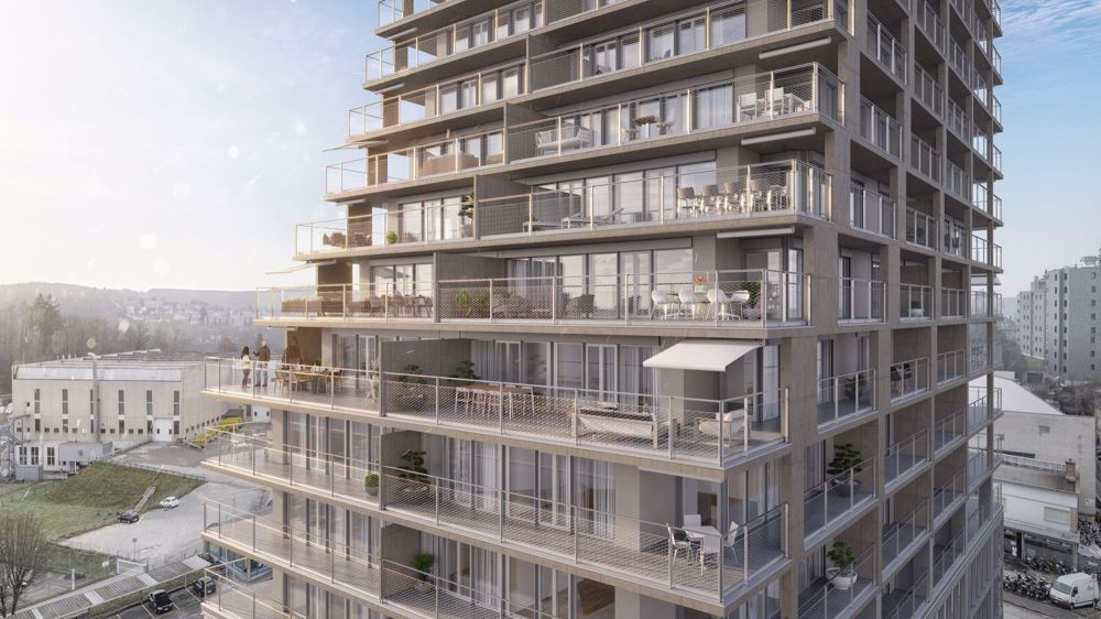 Sie wünschen sich ein ideales Stockwerk, nicht zu hoch, mit einem großen Balkon? Entdecken Sie diese 4,5-Zimmer-Wohnung im 10. Stock des Tour Invictus! - Bild 2