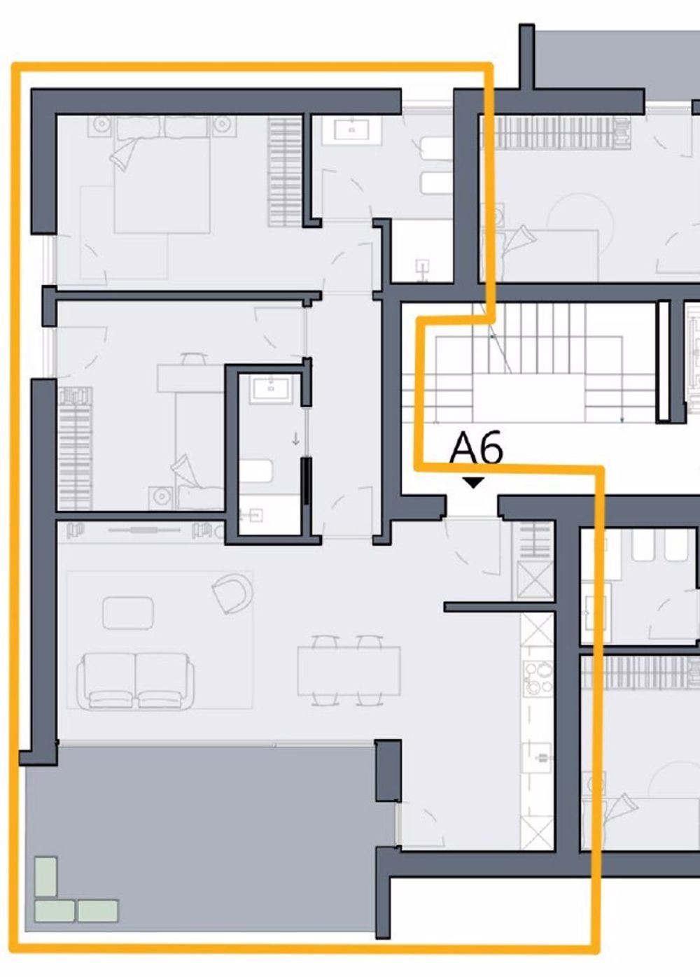 BELLINZONA - VENDESI NUOVI 3.5 LOCALI CON AMPIA TERRAZZA - Bild 7