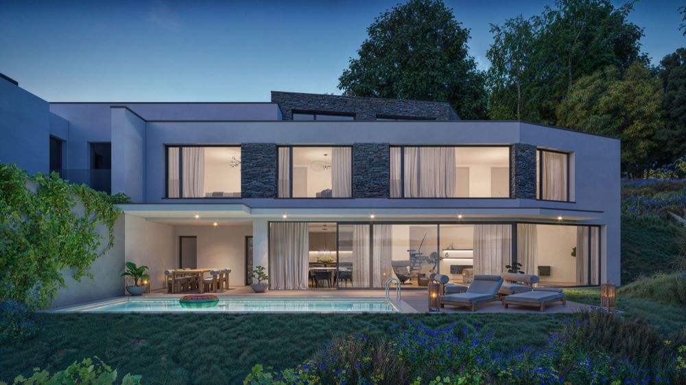 Vaste villa jumelle neuve avec piscine et vue lac - Bild 5