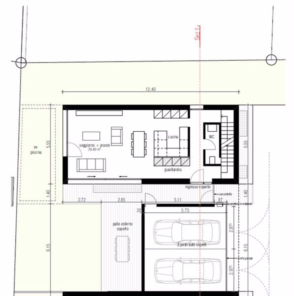 Cadro: Villa unifamiliare 4.5 locali - Planimetria