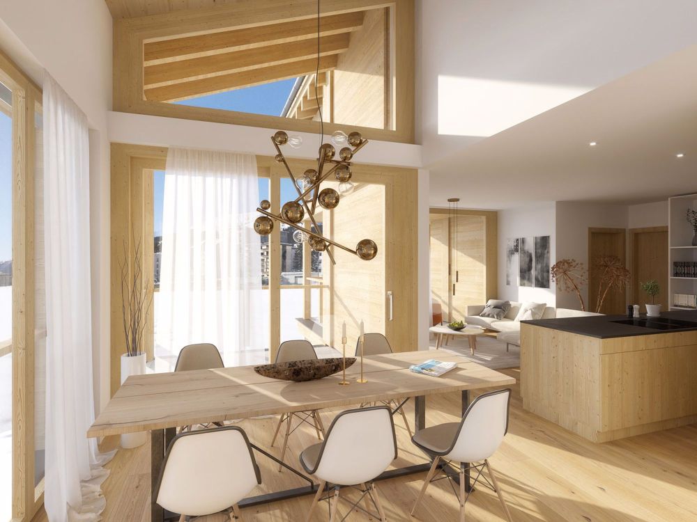 Exklusive 4.5 Zimmer Zweitwohnung in Davos Dorf mit atemberaubendem Bergpanorama - Bild 8