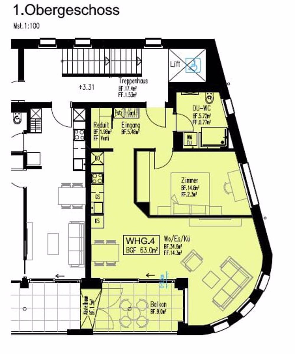 Erstvermietung von moderne 2.5-Zimmer-Neubau-Wohnungen an bester Lage in Wettingen - Bild 5