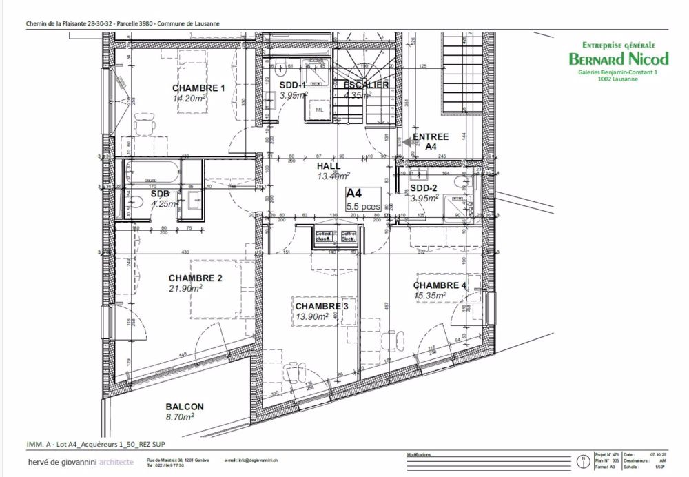 Neue Residenz in Chailly -- 5.5-Zimmer-Dachgeschoss mit 42 m² Terrasse - Bild 5