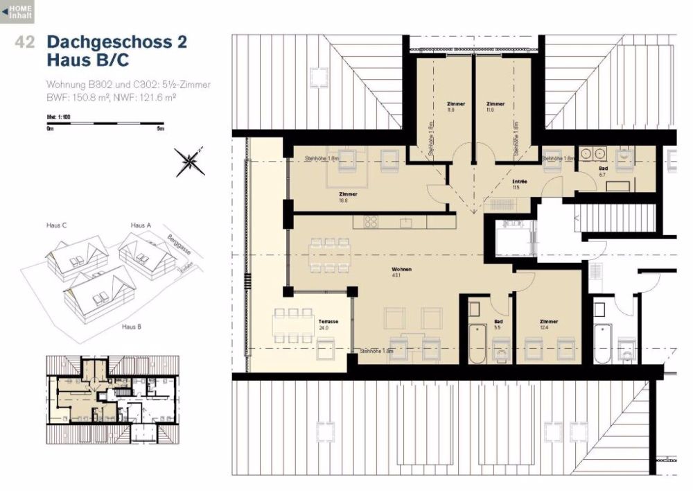 Jetzt oder Nie! Wohnen mit Traumpanorama 5.5 Zimmer-Dachwohnung - Bild 3