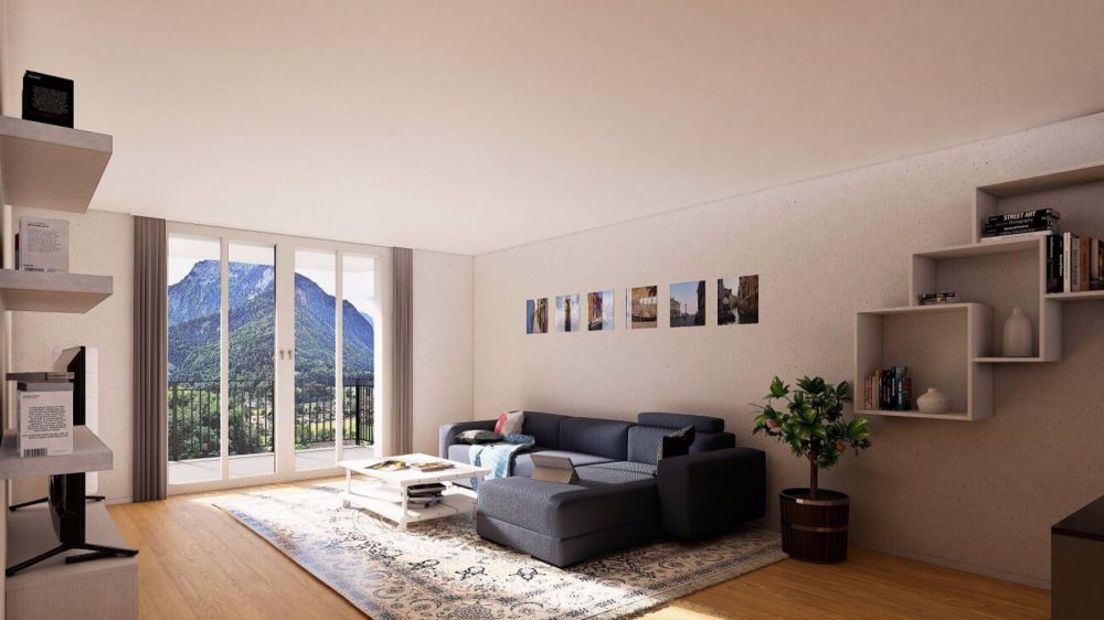 Neubau 4.5-Zimmerwohnung Nr.?5 auf zwei Ebenen mit Terrasse, Veranda und Garten - Schönbühl 360° Wilderswil - Bild 6