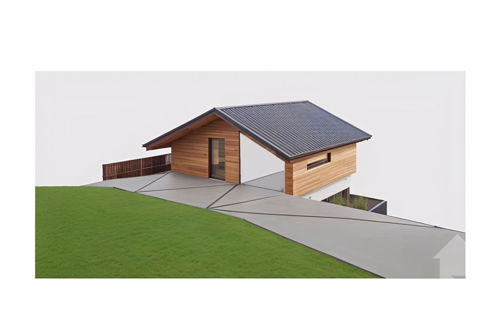 Torgon, chalet neuf 4.5 pièces avec garage ou couvert à voiture - Façade nord-ouest avec couvert