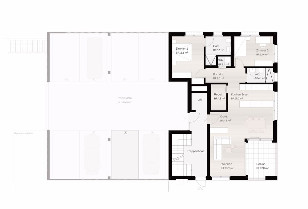 Neubauprojekt "Buchen 64"- hochwertige 3.5-Zi. Wohnung im EG - Bild 4