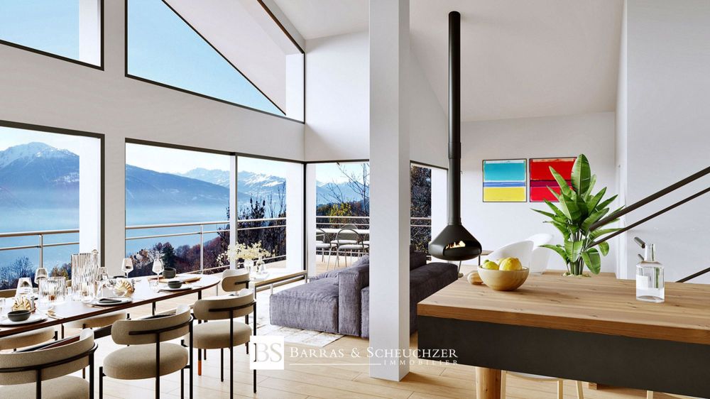 Jolie maison individuelle sur plan avec vue - Pièce principale