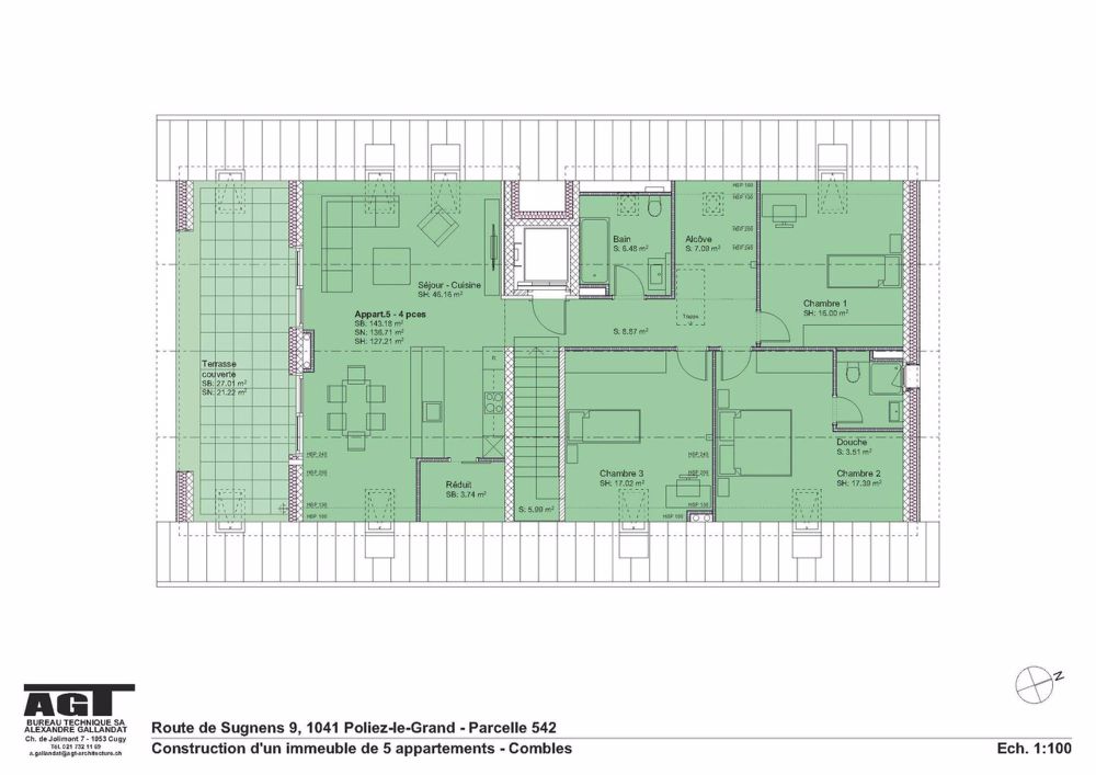Poliez-le-Grand in 5 Minuten von Echallens, 5 Apartments in PPE - Bild 3