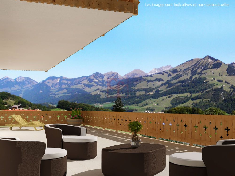 Das Chalet in Les Sciernes-d'Albeuve auf dem Plan - Vue imprenable depuis le balcon