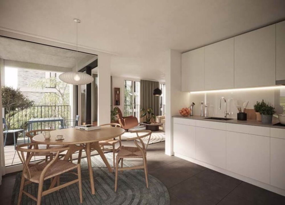 Moderne 4 1/2-Zimmer-Wohnung im Xaver-Areal - offene Küche - Wohn-/Esszimmer