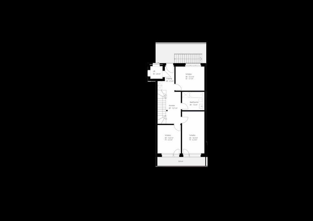 5.5 Zimmer-Duplex-Attikawohnung mit Alpenterrasse in Riedholz (Ortsteil Niederwil) - Bild 11
