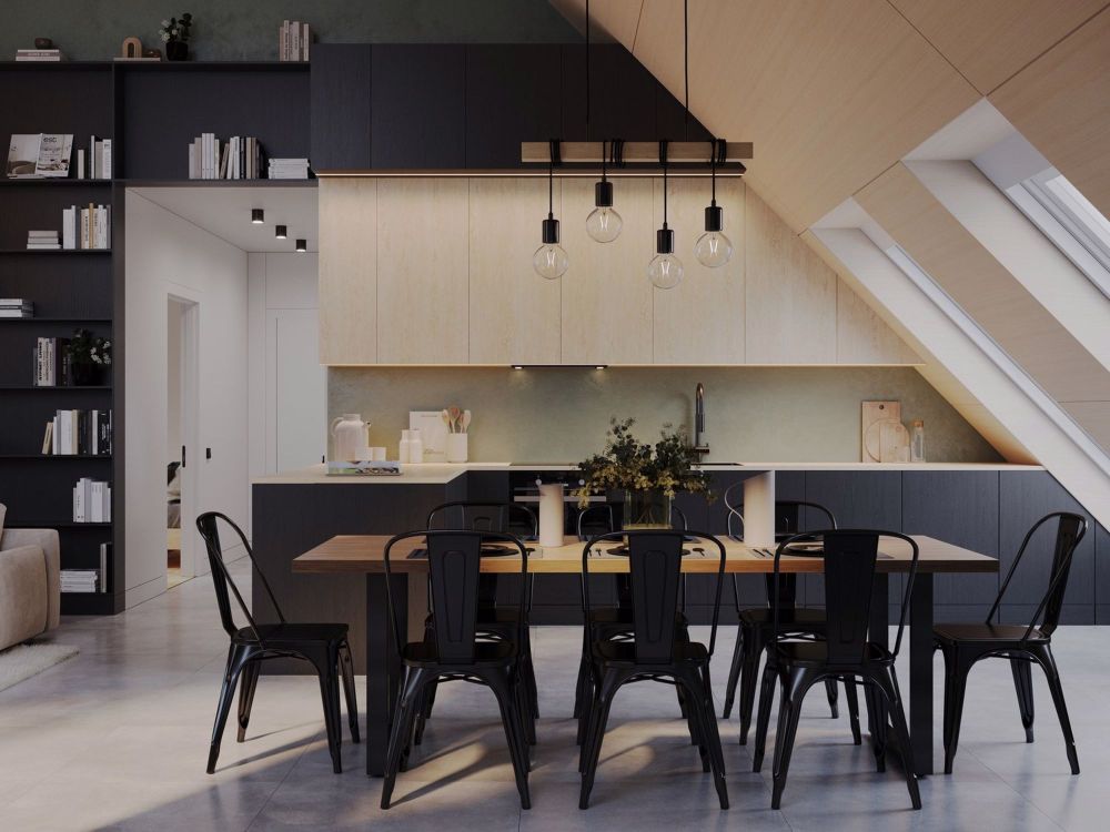 45% des lots vendus- 18 logements au coeur de ville en face de la Coop - Cuisine aux combles