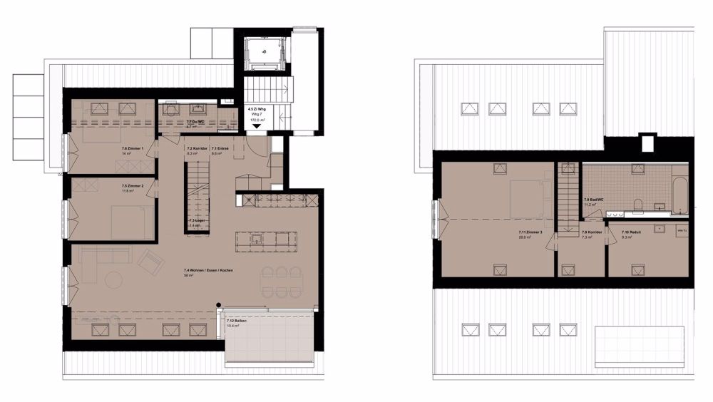 Grosse 4.5-Zimmer-Dachmaisonettewohnung an traumhafter Aussichtslage - Bild 6