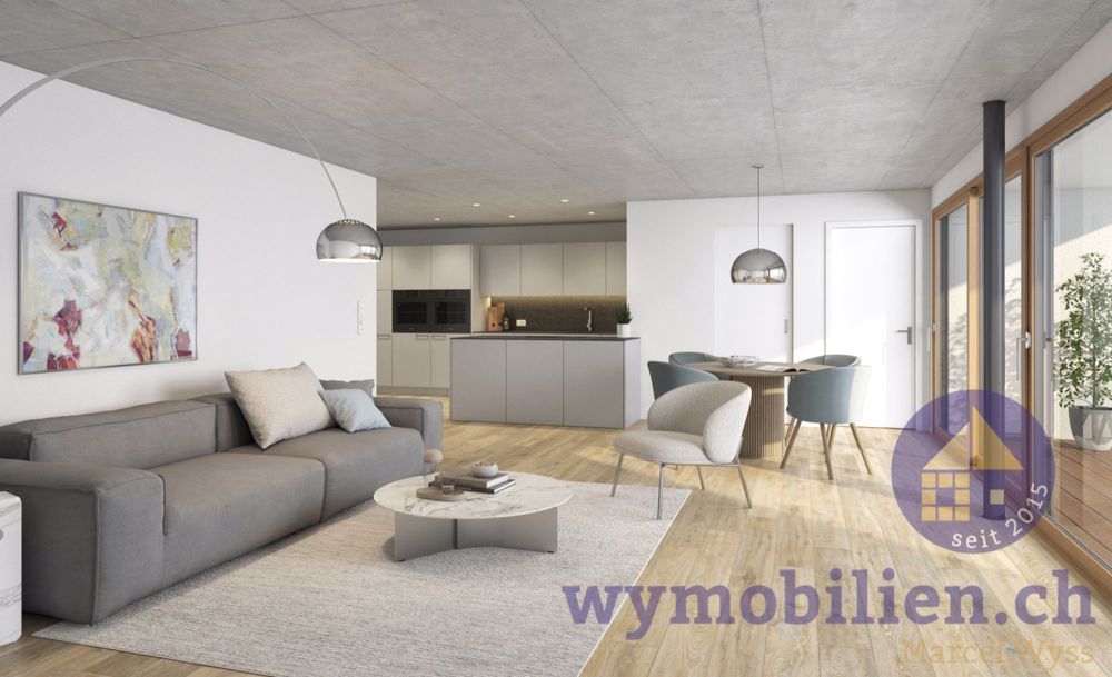 2.5-Zimmer-Wohnung OG Mitte Süd mit 99.1m² Nutzfläche (1090-04) - Wohnbereich 2.5 OG (1090-04)