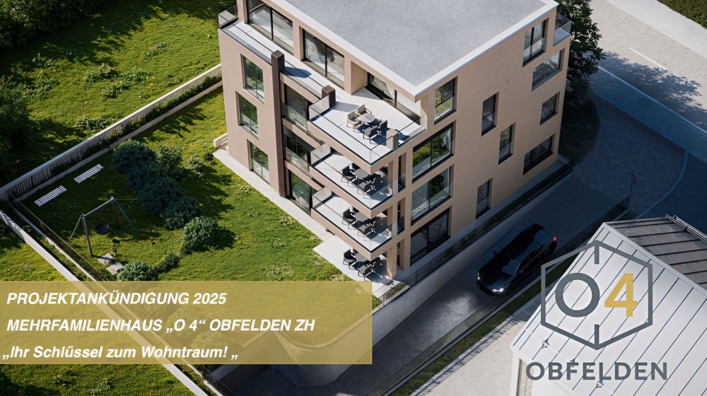 Projektankündigung Hochwertige 4.5 Zimmer Gartenwohnung Obfelden - Bild 1