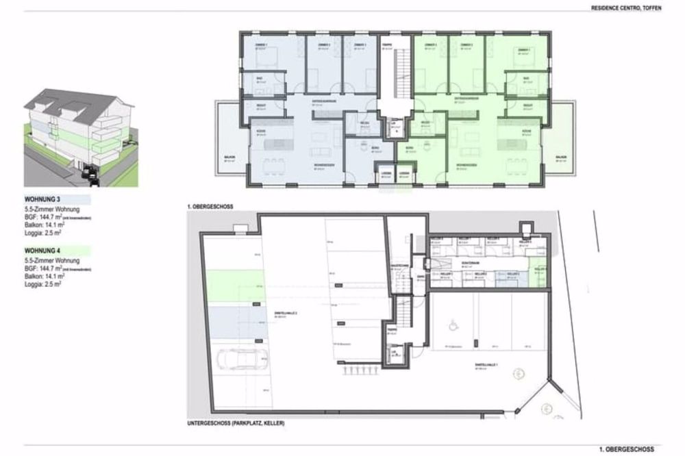 Sonnige 5.5-Zimmer-Wohnung mit Doppelbalkon im 1. OG in Toffen (Wohnung 4 Süd) | dreamo.ch - Bild 2