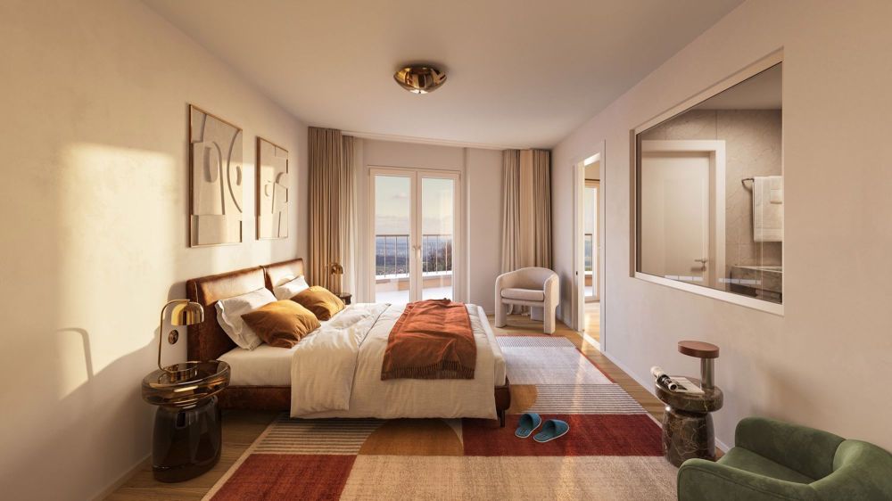 Helle 2.5-Zimmer-Wohnung mit Südterrasse in Prêles - Bild 1