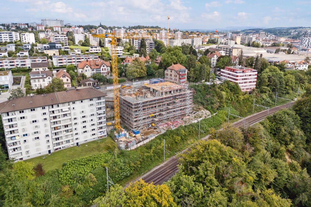 Appartement de 3.5 pièces au rez-de-chaussée Glâne 111 - Vue extérieure